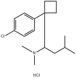 Структура хлоргидрата Sibutramine
